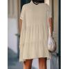 imageBsubseach Swimsuit Coverup for Women Swimwear Button Bathing Suit Cover Up Shirt Casual Dresses Beach Vacation WearBeige