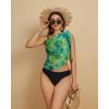 imageBsubseach Women 2025 Beach Sarong Bathing Suit Tie Dye Wrap Skirt Sheer Bikini Swimsuit Cover Ups for SwimwearGreen Yellow