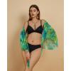 imageBsubseach Women 2025 Beach Sarong Bathing Suit Tie Dye Wrap Skirt Sheer Bikini Swimsuit Cover Ups for SwimwearGreen Yellow