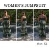 imageBsubseach Women Boho Jumpsuits Sleeveless Floral Print High Waist Wide Leg Overalls with Pocket 2025 Summer Vacation OutfitsDark Green
