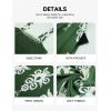 imageBsubseach Women Boho Jumpsuits Sleeveless Floral Print High Waist Wide Leg Overalls with Pocket 2025 Summer Vacation OutfitsDark Green