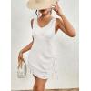 imageBsubseach Womens Sexy Swimsuit Coverup Sleeveless Tank Beach Dress with Drawstring Bodycon Summer Mini Dress Coverups 2025White