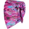 imageBsubseach Women 2025 Beach Sarong Bathing Suit Tie Dye Wrap Skirt Sheer Bikini Swimsuit Cover Ups for SwimwearRose Red