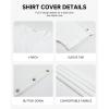 imageBsubseach Swimsuit Coverup for Women Bathing Suit Cover Up Button Down Shirt Beach Dress Vacation OutfitsWhite