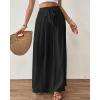 imageBsubseach Wide Leg Pants Woman Flowy Floral Palazzo Pants for Women High Waisted Summer Casual Trousers Cruise OutfitsBlack