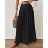 imageBsubseach Wide Leg Pants Woman Flowy Floral Palazzo Pants for Women High Waisted Summer Casual Trousers Cruise OutfitsBlack