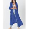imageBsubseach Embroidery Bathing Suit Cover Ups for Women Half Sleeve Beach Kimono Swimsuit CoverupNavy