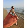imageBsubseach Embroidery Bathing Suit Cover Ups for Women Half Sleeve Beach Kimono Swimsuit CoverupRust Red