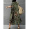 imageBsubseach Stylish Tie Dye Open Front Long Kimono Swimsuit Cover Up for Women Swimwear Cover UpsArmy Green