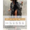 imageBsubseach Stylish Tie Dye Open Front Long Kimono Swimsuit Cover Up for Women Swimwear Cover UpsCblack Tie Dye