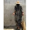 imageBsubseach Stylish Tie Dye Open Front Long Kimono Swimsuit Cover Up for Women Swimwear Cover UpsCblack Tie Dye