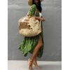 imageBsubseach Stylish Tie Dye Open Front Long Kimono Swimsuit Cover Up for Women Swimwear Cover UpsCleopard Green