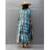 imageBsubseach Stylish Tie Dye Open Front Long Kimono Swimsuit Cover Up for Women Swimwear Cover UpsCsky Blue