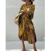 imageBsubseach Stylish Tie Dye Open Front Long Kimono Swimsuit Cover Up for Women Swimwear Cover UpsCyellow Tie Dye