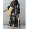 imageBsubseach Stylish Tie Dye Open Front Long Kimono Swimsuit Cover Up for Women Swimwear Cover UpsGblack