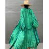 imageBsubseach Stylish Tie Dye Open Front Long Kimono Swimsuit Cover Up for Women Swimwear Cover UpsGgreen