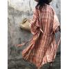 imageBsubseach Stylish Tie Dye Open Front Long Kimono Swimsuit Cover Up for Women Swimwear Cover UpsGrust Red