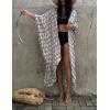 imageBsubseach Stylish Tie Dye Open Front Long Kimono Swimsuit Cover Up for Women Swimwear Cover UpsHgrey Leaf