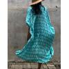 imageBsubseach Stylish Tie Dye Open Front Long Kimono Swimsuit Cover Up for Women Swimwear Cover UpsHpeacock Blue