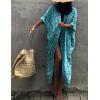 imageBsubseach Stylish Tie Dye Open Front Long Kimono Swimsuit Cover Up for Women Swimwear Cover UpsHpeacock Blue