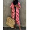 imageBsubseach Stylish Tie Dye Open Front Long Kimono Swimsuit Cover Up for Women Swimwear Cover UpsHred Leaf