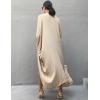 imageBsubseach Stylish Tie Dye Open Front Long Kimono Swimsuit Cover Up for Women Swimwear Cover UpsIapricot