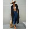 imageBsubseach Stylish Tie Dye Open Front Long Kimono Swimsuit Cover Up for Women Swimwear Cover UpsIblack 2