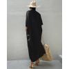 imageBsubseach Stylish Tie Dye Open Front Long Kimono Swimsuit Cover Up for Women Swimwear Cover UpsIblack 2