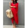 imageBsubseach Stylish Tie Dye Open Front Long Kimono Swimsuit Cover Up for Women Swimwear Cover UpsIred