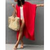 imageBsubseach Stylish Tie Dye Open Front Long Kimono Swimsuit Cover Up for Women Swimwear Cover UpsIred