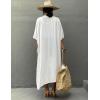 imageBsubseach Stylish Tie Dye Open Front Long Kimono Swimsuit Cover Up for Women Swimwear Cover UpsIwhite