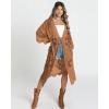 imageBsubseach Women Mesh Cardigan Bikini Beach Kimono Open Front Swimsuit Cover Ups SwimwearEbrown