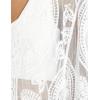 imageBsubseach Women Mesh Cardigan Bikini Beach Kimono Open Front Swimsuit Cover Ups SwimwearEwhite
