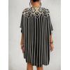 imageBsubseach Womens Kimono Cardigan Open Front Bathing Suit Cover Up Half Sleeve Cardigans Casual Beach TopBlack