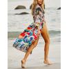 imageBsubseach Womens Kimono Swimsuit Cover Up Summer Beach Coverups 2025 Bathing Suit Casual Loose Cardigans for SwimwearEthnic Print