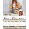 imageBsubseach Womens Kimono Swimsuit Cover Up Summer Beach Coverups 2025 Bathing Suit Casual Loose Cardigans for SwimwearGinger Geometric