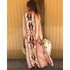 imageBsubseach Womens Kimono Swimsuit Cover Up Summer Beach Coverups 2025 Bathing Suit Casual Loose Cardigans for SwimwearOrange Geometric