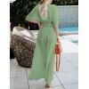 imageBsubseach Beach Coverup Women Bathing Suit Tie Front Long Coverups Lace Kimonos Sexy Swimsuit Resort Wear Vacation EssentialsIlight Green