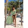 imageBsubseach Beach Coverup Women Bathing Suit Tie Front Long Coverups Lace Kimonos Sexy Swimsuit Resort Wear Vacation EssentialsIlight Green
