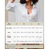 imageBsubseach Coverup for Women Swimsuit Cover Up Swimwear Button Down Beach Shirts V Neck Bikini Bathing Suit Cover UpsWhite