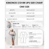 imageBsubseach Kimonos for Women Lace Sexy Swimsuit Cover Ups Open Front Beach Robe Summer CardiganDwhite
