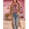 imageBsubseach Lace Kimonos for Women 2025 Beach Mesh Duster Cardigan Open Front Swimsuit Cover UpsAbrown
