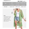 imageBsubseach Lace Kimonos for Women 2025 Beach Mesh Duster Cardigan Open Front Swimsuit Cover UpsAlight Green