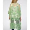imageBsubseach Lace Kimonos for Women 2025 Beach Mesh Duster Cardigan Open Front Swimsuit Cover UpsAlight Green