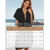imageBsubseach Women Bathing Suit Cover Up Bikini Coverup Button Down Shirt DressBlack