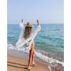 imageBsubseach Women Button Down Beach Shirt Cover Up for Swimwear Blouse TopsPwhite