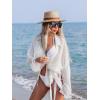 imageBsubseach Women Button Down Beach Shirt Cover Up for Swimwear Blouse TopsPwhite