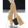 imageBsubseach Womens Kimono Swimsuit Coverup Beach Dress Lightweight Long Sleeve Bikini Cardigan Button Front Side Slit Cover UpKhaki