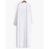 imageBsubseach Womens Kimono Swimsuit Coverup Beach Dress Lightweight Long Sleeve Bikini Cardigan Button Front Side Slit Cover UpWhite