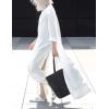 imageBsubseach Womens Kimono Swimsuit Coverup Beach Dress Lightweight Long Sleeve Bikini Cardigan Button Front Side Slit Cover UpWhite